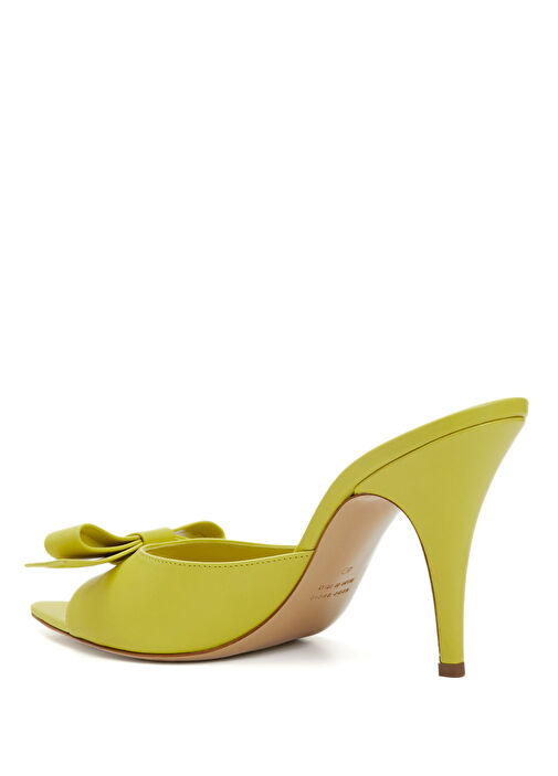 Honorine Yeşil Kadın Deri Terlik - Görsel 4