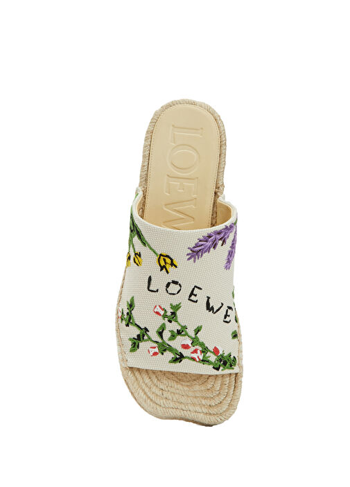 x Paula's Ibiza Petal Krem Kadın Sandalet - Görsel 5