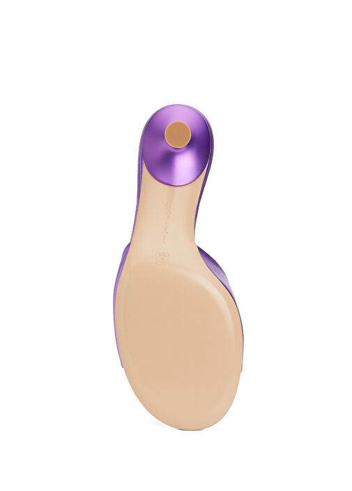 Mor Kadın Deri Terlik - Görsel 6