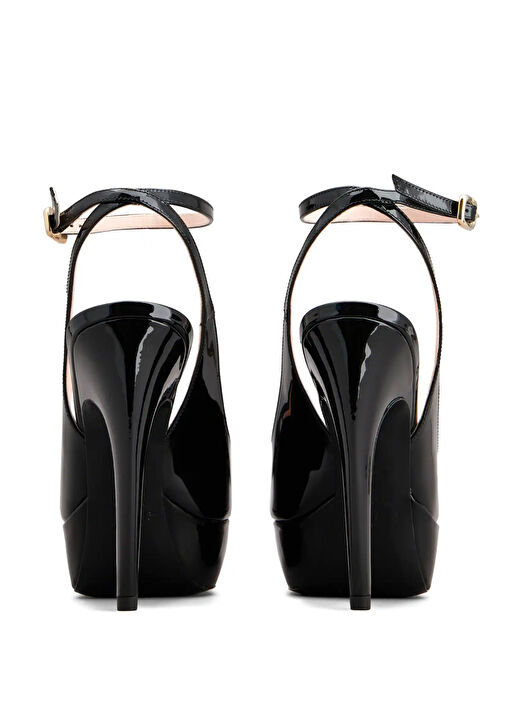 Siyah Topuklu Ayakkabı - Görsel 6