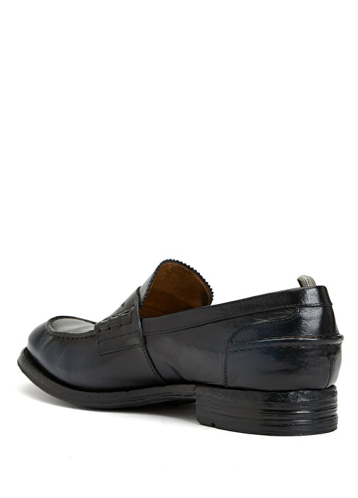 Lacivert Siyah Erkek Deri Loafer - Görsel 4