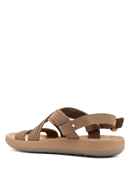 Vizon Kadın Deri Sandalet - Görsel 4