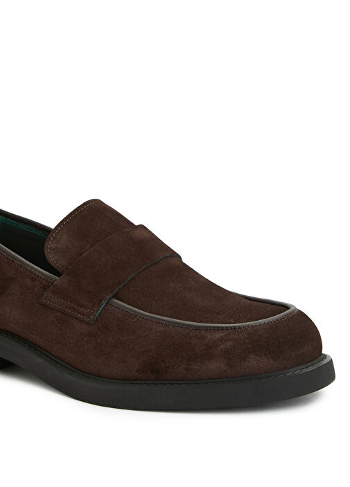 Kahverengi Erkek Süet Loafer - Görsel 7