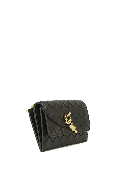 大人気 BOTTEGA VENETA◆Andiamo ナッパレザー カードホルダー Bottega Veneta® Women's Andiamo Zippered Card Case in Black