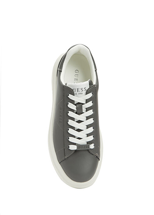 Elba Beyaz Erkek Deri Sneaker - Görsel 5