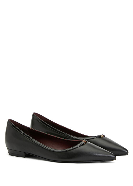 Siyah Kadın Deri Babet - Görsel 3