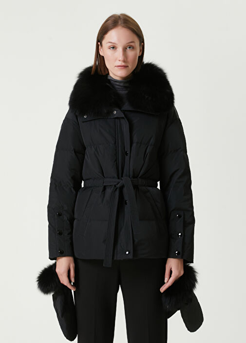 Yves Salomon Siyah Kadın MONT 1589115 | Beymen