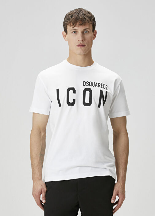 DSQUARED2 ICON Tシャツ Lサイズ Dsquared2 - Icon Beyaz T-shirt - Beyaz