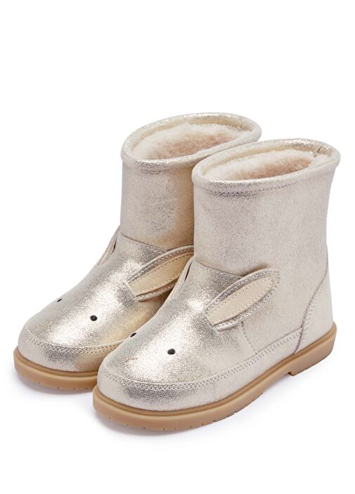 Xelly Silver Unisex Çocuk Deri Bot - Görsel 3