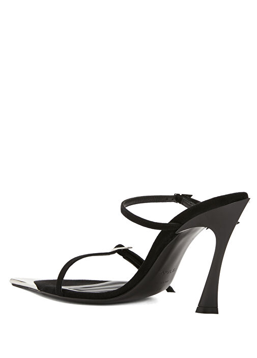 Fang Siyah Kadın Süet Terlik - Görsel 4