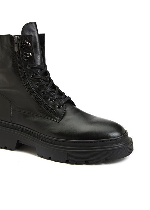 Siyah Erkek Deri Bot - Görsel 7