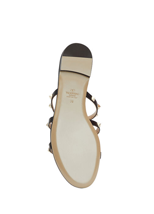 Rockstud Siyah Troklu Kadın Deri Terlik - Görsel 6