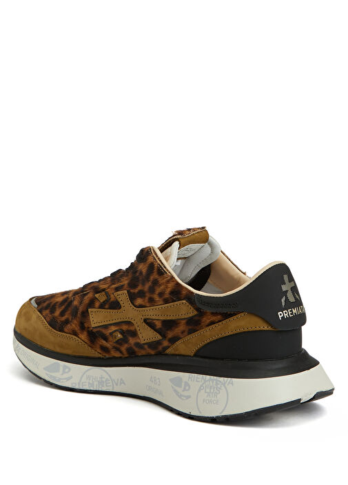 Lauryn Leopar Desenli Kadın Süet Sneaker - Görsel 4