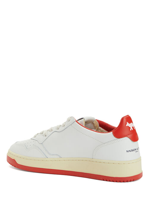 Beyaz Erkek Deri Sneaker - Görsel 4