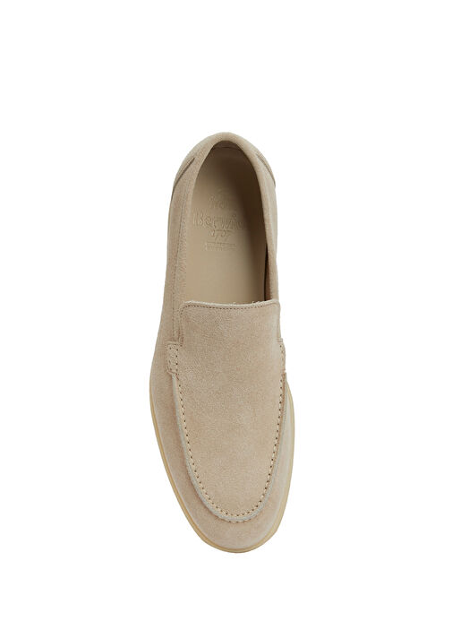 Bej Erkek Deri Loafer - Görsel 5