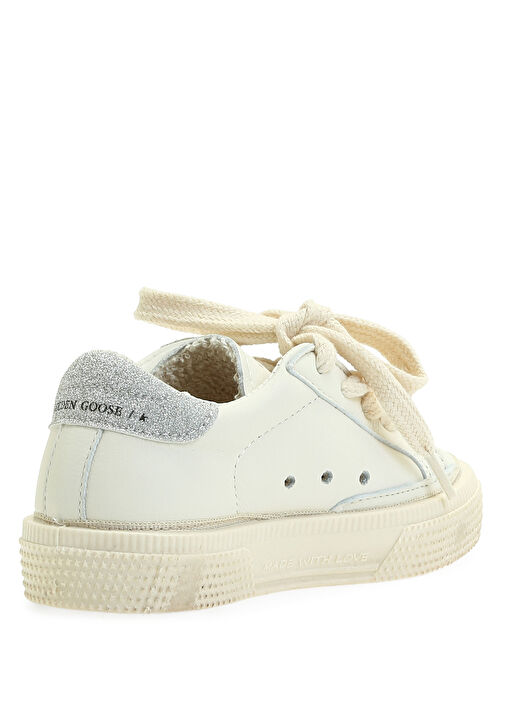 Beyaz Bebek Deri Sneaker - Görsel 3