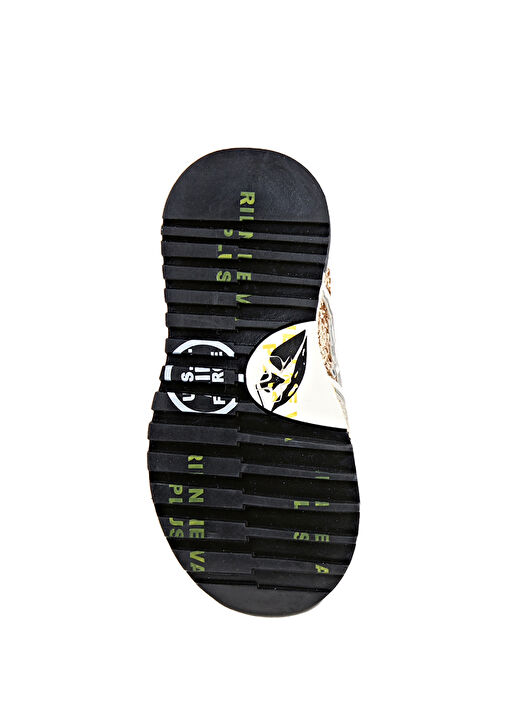 Bej Payet İşlemeli Erkek Çocuk Deri Sneaker - Görsel 6