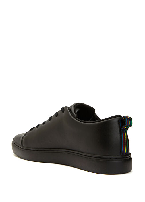 Siyah Erkek Deri Sneaker - Görsel 4