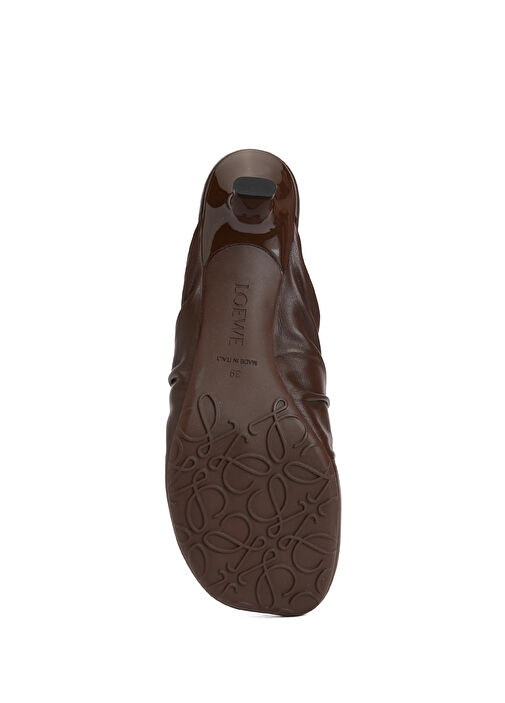 Pebble Kahverengi Kadın Deri Terlik - Görsel 6