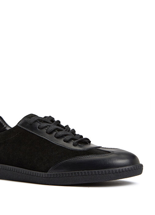 Siyah Kadın Süet Sneaker - Görsel 7
