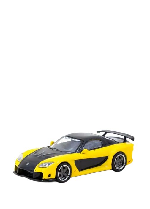 Tarmac Works - 1/64 Mazda RX-7 VeilSide Fortune7 Yellow Black
