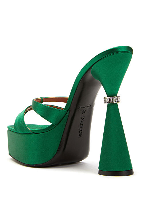 Sienna Yeşil Kadın Deri Terlik - Görsel 4