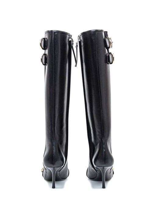 Voyou Siyah Kadın Deri Çizme - Görsel 5