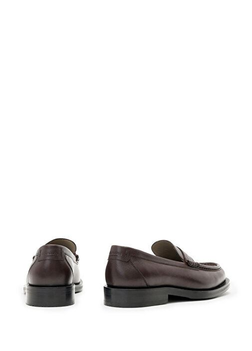 Bordo Erkek Deri Loafer - Görsel 4