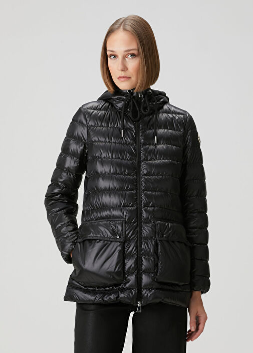 Moncler Siyah Kadın Jasmin Siyah Kapüşonlu Mont 1892561 | Beymen