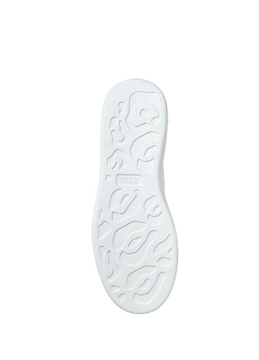 Oversized Beyaz Yeşil Erkek Deri Sneaker - Görsel 6