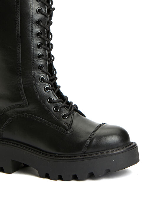 Siyah Kadın Deri Bot - Görsel 7