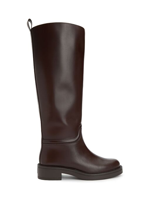 Kahverengi Kadın Deri Çizme - Görsel 2