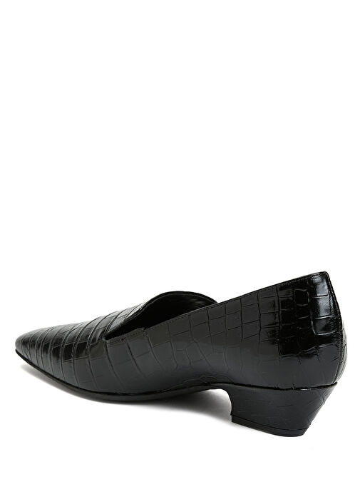 Siyah Kadın Deri Ayakkabı - Görsel 4