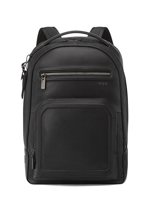 Harrison Warren Siyah Erkek Deri Sırt Çantası