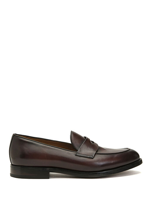 Kahverengi Erkek Deri Loafer - Görsel 2