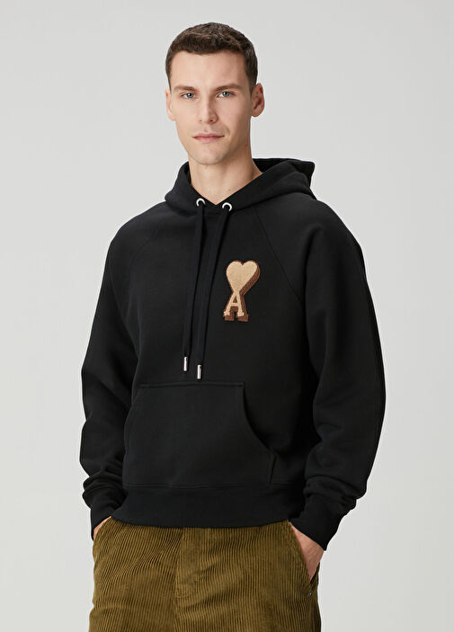Ami Paris Siyah Erkek Siyah Kapüşonlu Sweatshirt 1836983 | Beymen