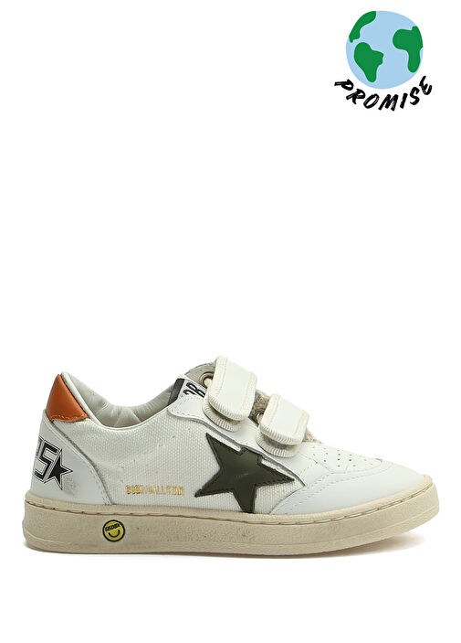Ballstar Beyaz Çocuk Deri Sneaker - Görsel 2