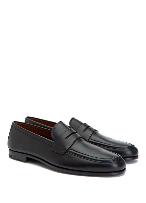 Siyah Erkek Süet Loafer - Görsel 3