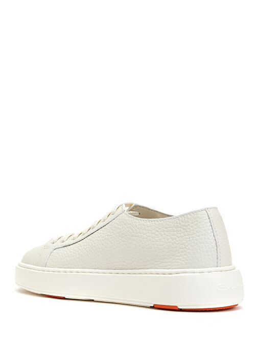 Beyaz Erkek Deri Sneaker - Görsel 4