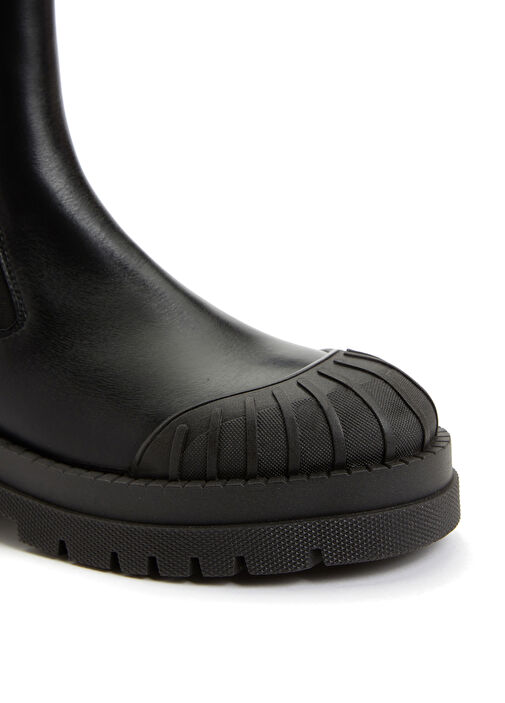 Siyah Kadın Deri Bot - Görsel 7