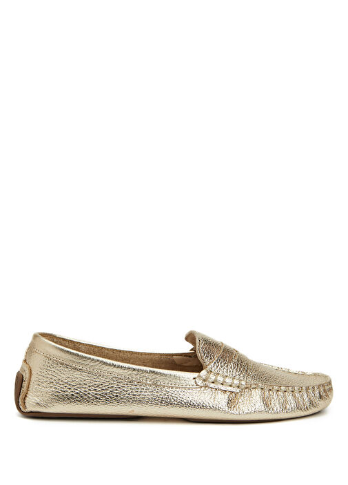 Gold Kadın Deri Loafer - Görsel 2