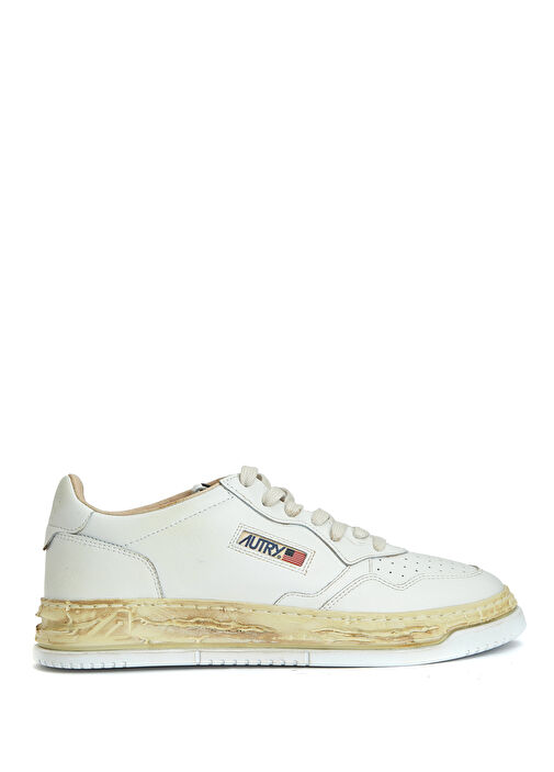 x Mihara Yasuhiro Beyaz Erkek Deri Sneaker - Görsel 2