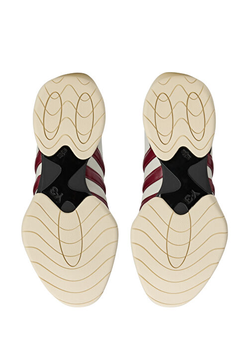 Regu 2002 Beyaz Bordo Kadın Deri Sneaker - Görsel 5