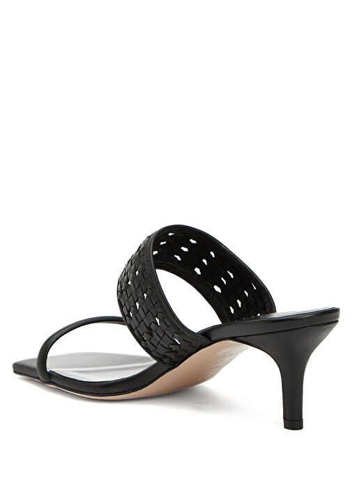 Siyah Kadın Deri Terlik - Görsel 4