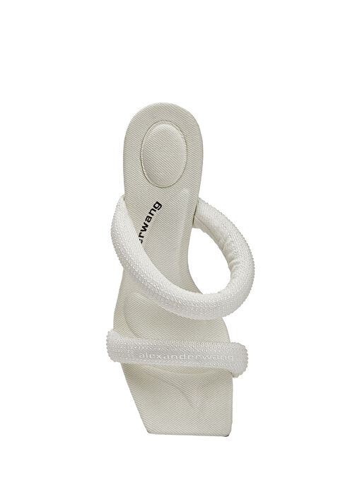 Julie Tubular Beyaz Kadın Terlik - Görsel 5