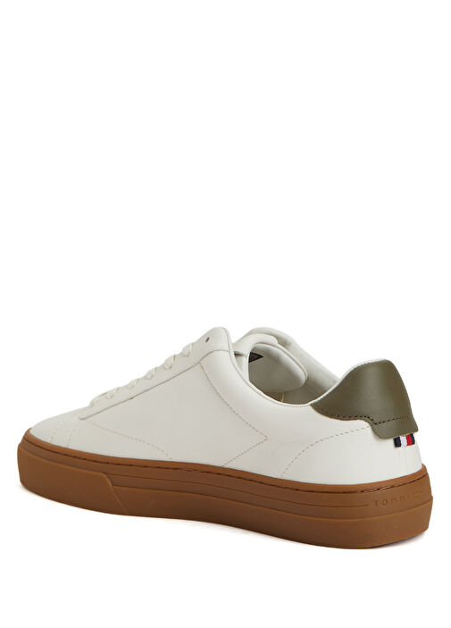 Premium Beyaz Erkek Deri Sneaker - Görsel 4