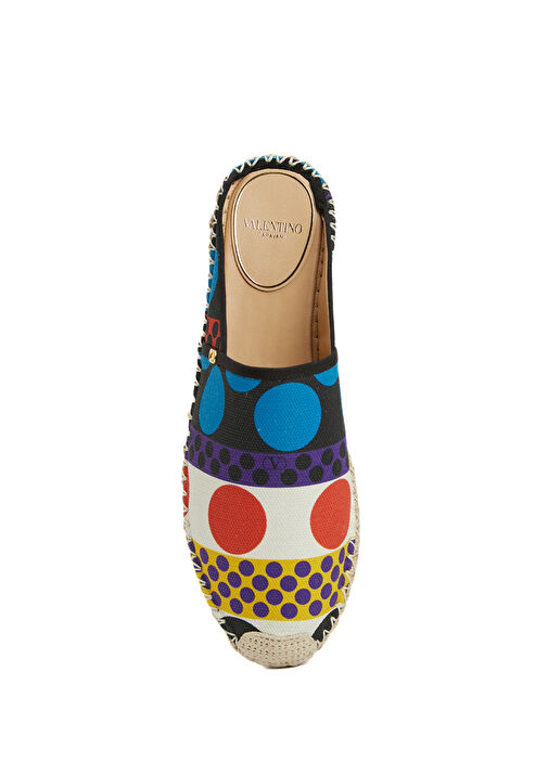 Çok Renkli Desenli Kadın Espadril - Görsel 5