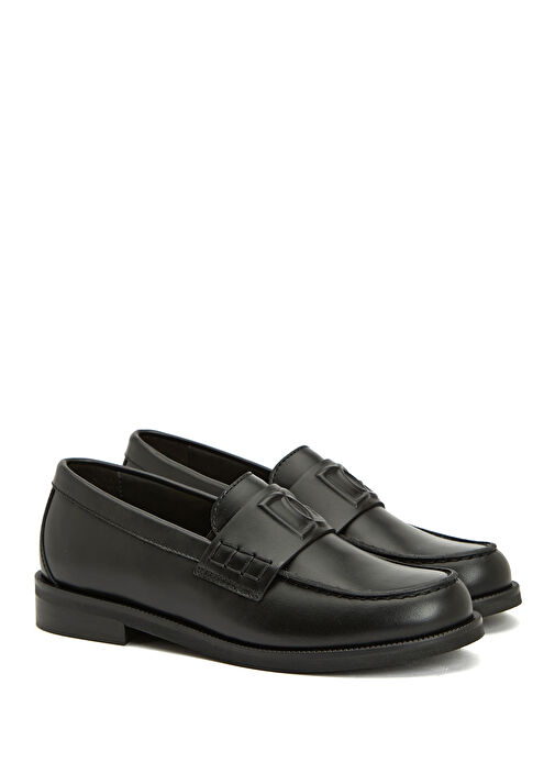 Siyah Erkek Çocuk Deri Ayakkabı - Görsel 3