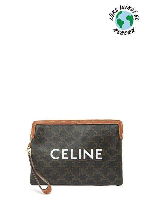 Beymen Reborn - Celine Triomphe Pouch El Portföyü - Kahverengi