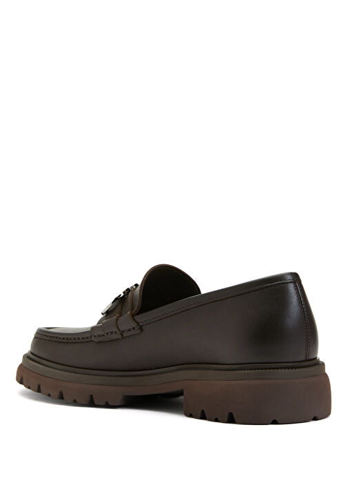 Kahverengi Erkek Deri Loafer - Görsel 4